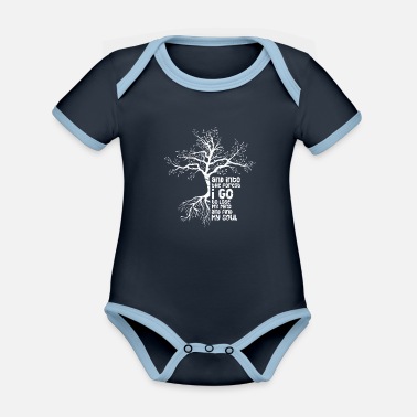 Skog skog - Ekologisk kontrastfärgad babybody