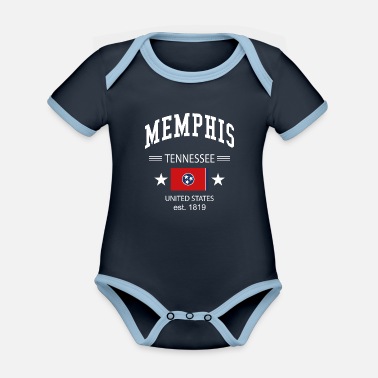 Memphis Memphis - Organic Contrast Baby Bodysuit