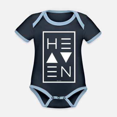 Heaven Heaven WHITE - Ekologisk kontrastfärgad babybody