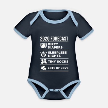 Gravid 2020 prognos - Ekologisk kontrastfärgad babybody