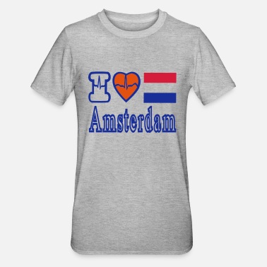 I Love Amsterdam I LOVE AMSTERDAM - T-shirt polycoton Unisexe