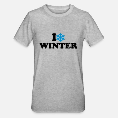 I Love Winter I love winter - Unisex Polycotton T-skjorte