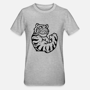 Paino tiikeri hauikseen - Unisex polypuuvilla-t-paita