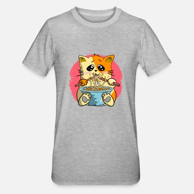 Consacrées Cat T-shirt Femmes Fun Noodles Bowl Love nouilles Bol Amour Chat Chats