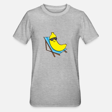 Chair Relaxing Banana With Sunglasses On Deck Chair - Unisex Polycotton T-Shirt