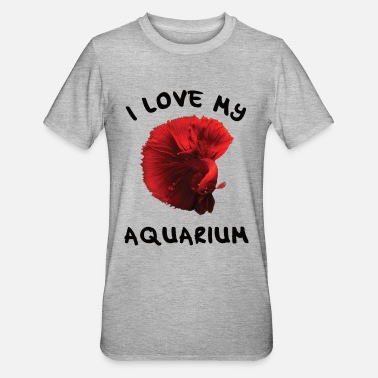 Labyrinth I love my aquarium with fighting fish - Unisex Polycotton T-Shirt
