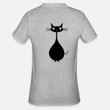 Fotomontaż Kot Silhuette jak fotomontaż - Koszulka unisex z polibawełny