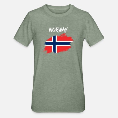 Flagg Norge norsk flagg - Unisex Polycotton T-skjorte