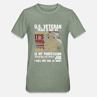 War Veteran Quote US Veteran Peace Not Profession - Unisex Polycotton T-Shirt