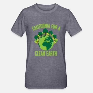 Clean Earth California For a Clean Earth Happy Earth Day - Unisex Polycotton T-Shirt