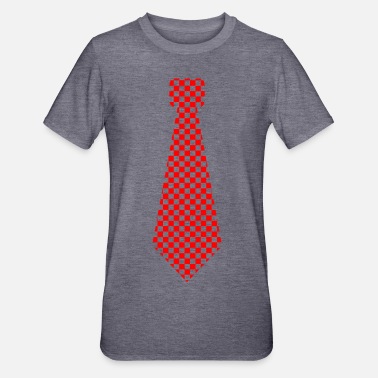 Karo Krawatte karo red - Unisex Polycotton T-skjorte