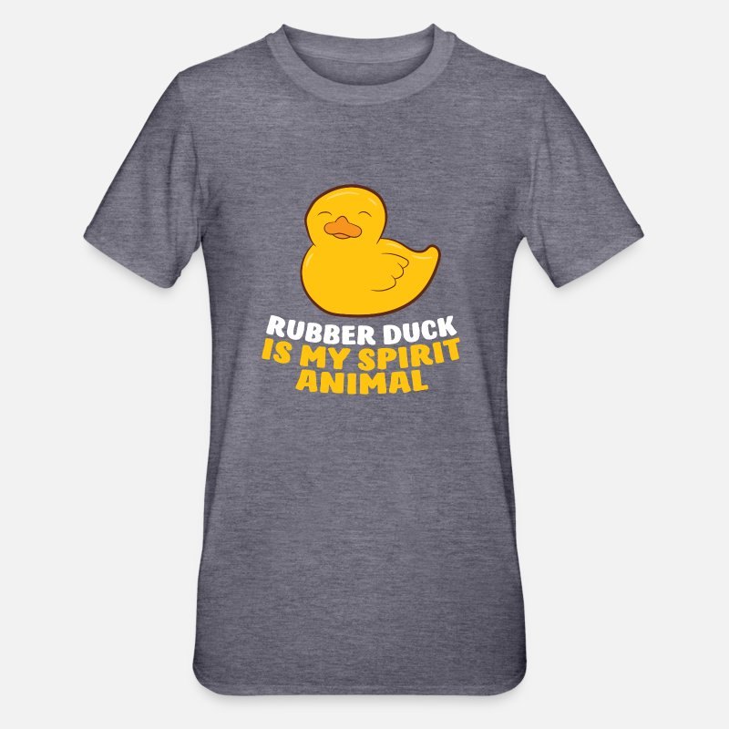 Rubber Duck Is My Spirit Animal Funny Rubber Duck' Unisex Polycotton  T-Shirt | Spreadshirt