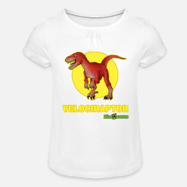 Dino Schleich Dinosaurs Velociraptor - Girls&#39; Ruffle T-Shirt