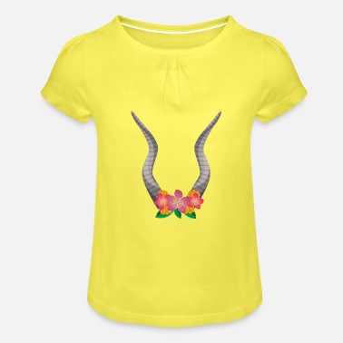 Horns Horn&#39;s horns - Girls&#39; Ruffle T-Shirt