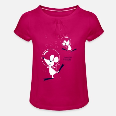 Mademoiselle Deluxe Dancing Mouses - Girls&#39; Ruffle T-Shirt