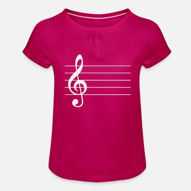Musical Instrument Music instrument wind instrument musical instrument - Girls&#39; Ruffle T-Shirt