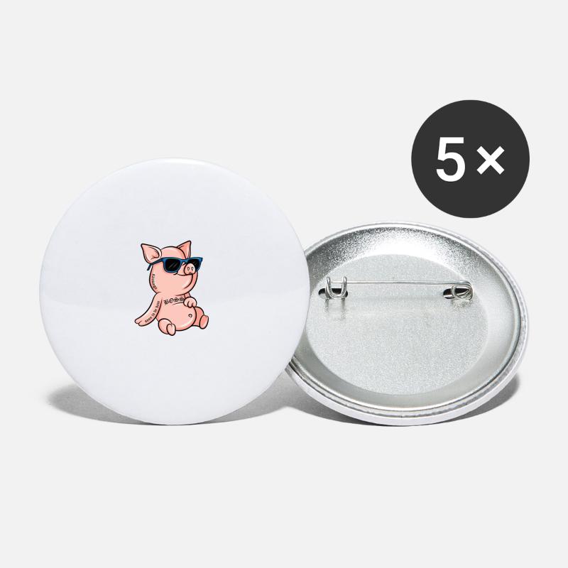 Pig tattoo ham farm cool piglet gift' Small Buttons | Spreadshirt