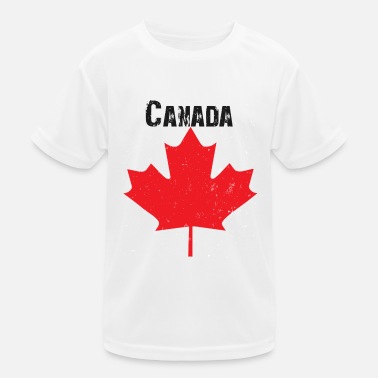 Grungy Grungy Maple leaf design - Kids Functional T-Shirt