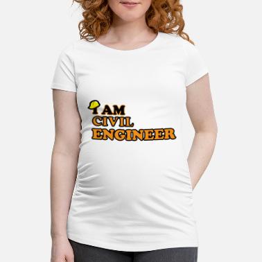Service Civil Je suis ingénieur civil - T-shirt de grossesse