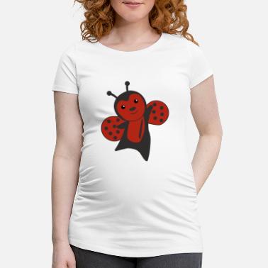 Maikäfer Marienkäfer rot süße Tiere für Kinder - Schwangerschafts-T-Shirt