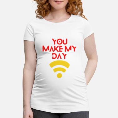 Antenna signal you make my day - Maternity T-Shirt