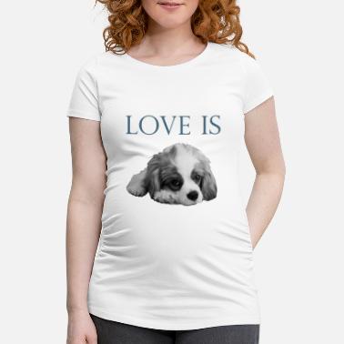Charles Love Is Cavalier King Charles Spaniel Valentine&#39;s Day - Gravid T-skjorte