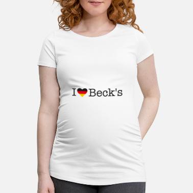 Beck I love Beck&#39;s - Maternity T-Shirt