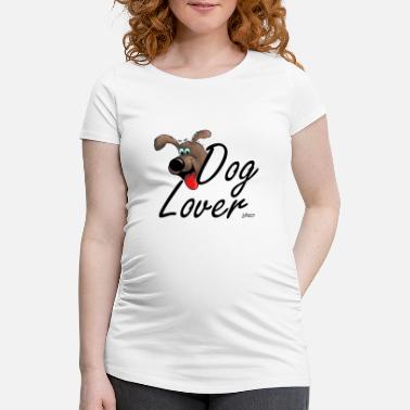 Amoureux Amoureux des chiens - T-shirt de grossesse