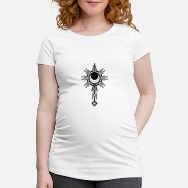 Halbmond Symbol Mond - Schwangerschafts-T-Shirt
