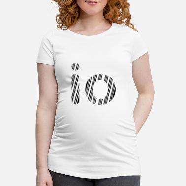 Leder Streifen i abwechselnde Streifen - Schwangerschafts-T-Shirt
