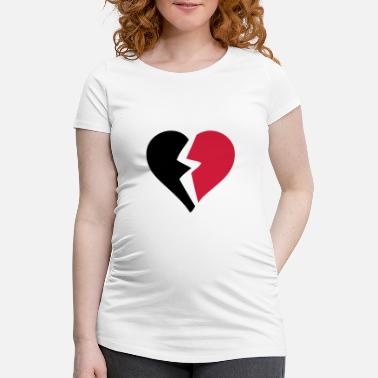 Breaker elsker heart heart break break break - Gravid T-skjorte