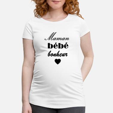 Grossesse Maman bébé bonheur - T-shirt de grossesse