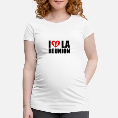 Réunion J&#39;aime La Réunion - Ile De La Réunion 974 - T-shirt de grossesse