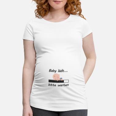 Warten Baby lädt - bitte warten - Schwangerschafts-T-Shirt