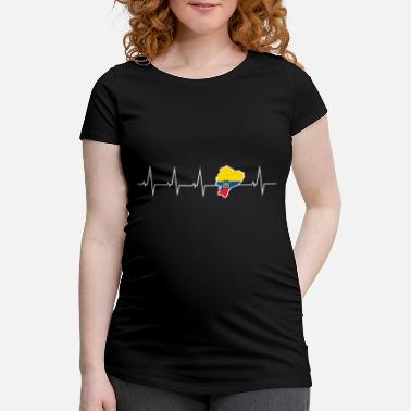 Ecuador Ich liebe Ecuador - Herzschlag - Schwangerschafts-T-Shirt