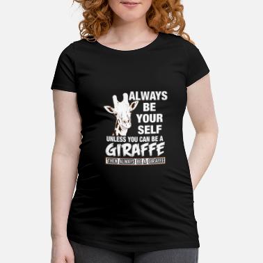 Wiederkäuer Giraffe Wiederkäuer Tier Afrika - Schwangerschafts-T-Shirt