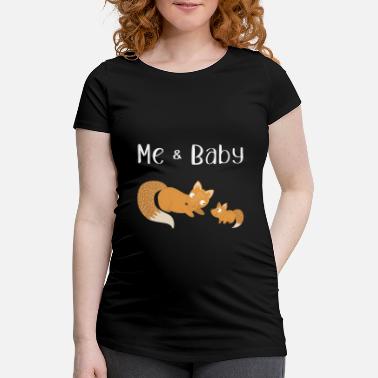Mummy Füchse Me Baby Mutterlieben Vater Mom Mutter Baby - Schwangerschafts-T-Shirt