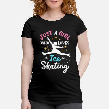 Eislauf Eislaufen Eisläufer - Schwangerschafts-T-Shirt