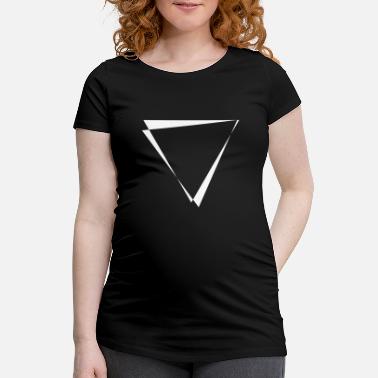 Vridd vridde trekanter - Gravid T-skjorte