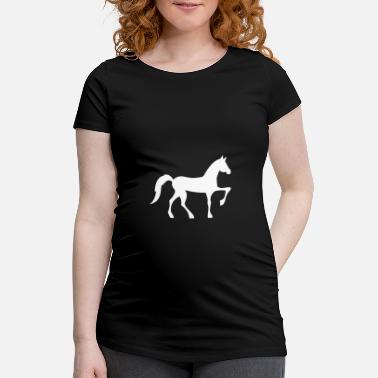Dressage Horse galloping horse - Maternity T-Shirt