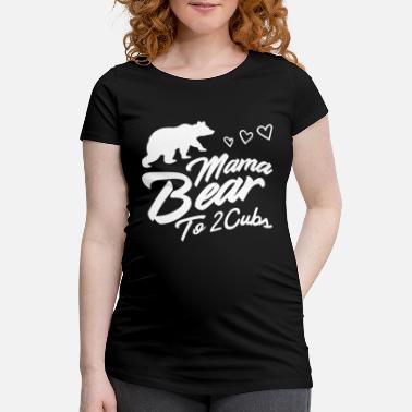 Mama Mama bear to 2 cubs - Maternity T-Shirt