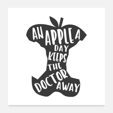 Witty Old proverb witty packed. Apple, Doctor - Poster