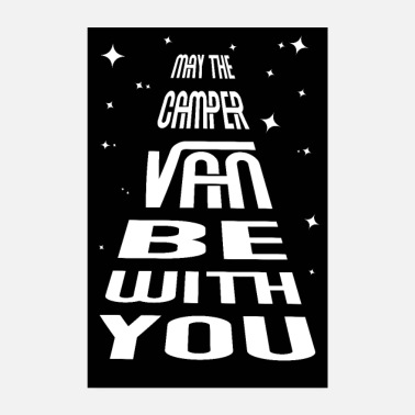 Camping Camping Camper Van Bus funny sayings mechanic - Poster