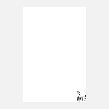 Schwarz Weiß lustiges Kunst Poster Für Minimalisten und Kenner - Poster