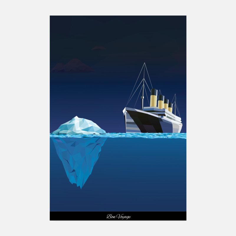 Titanic cruise funny aida holiday poster journey' Poster | Spreadshirt