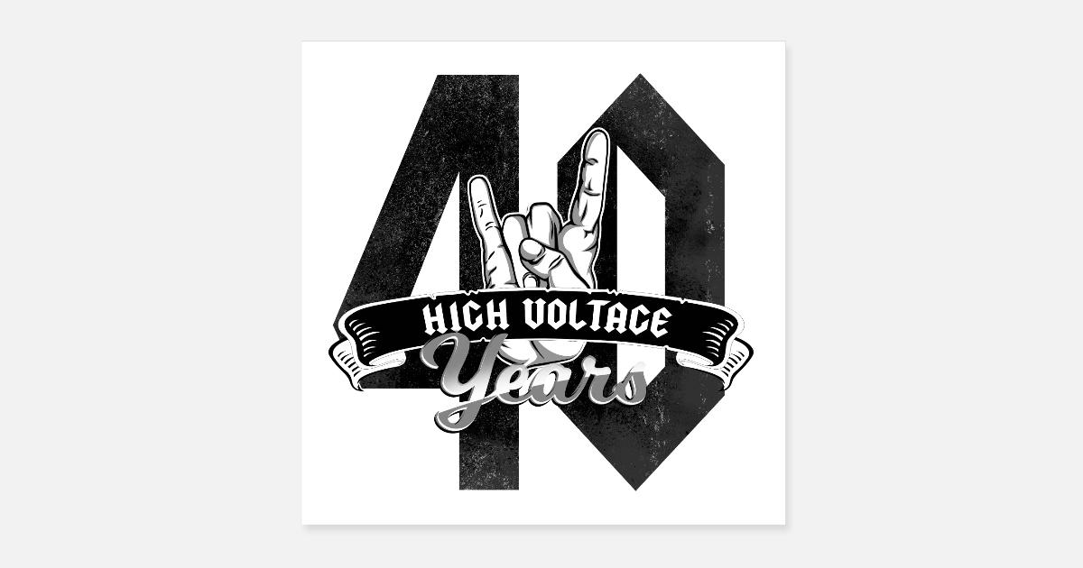 40 Ans De Hard Rock Posters Spreadshirt