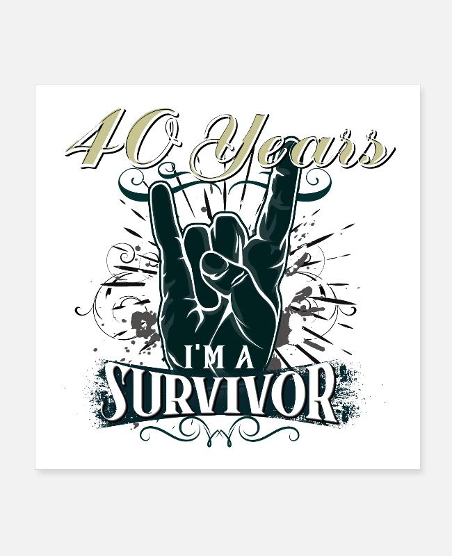 40 Geburtstag Poster Spreadshirt