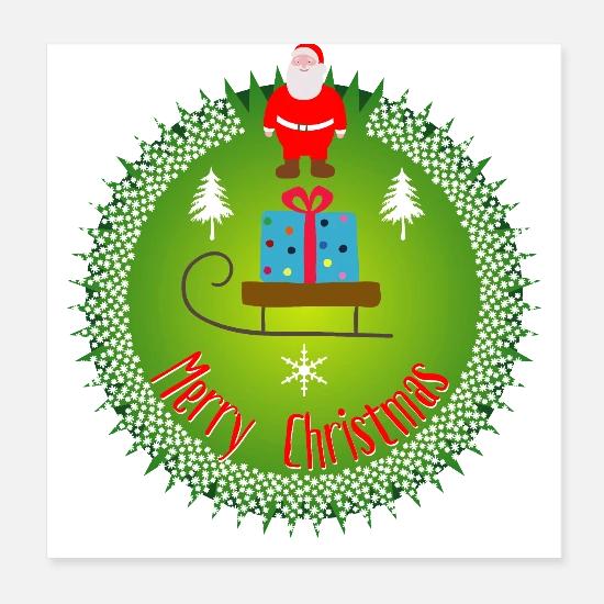 Froehliche Weihnachten Poster Spreadshirt