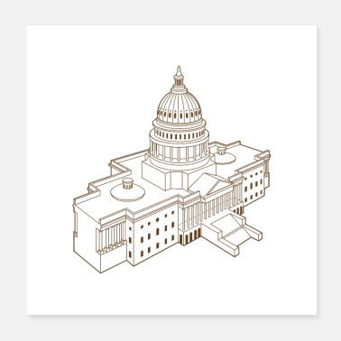 États-unis Capitole des États-Unis - Poster