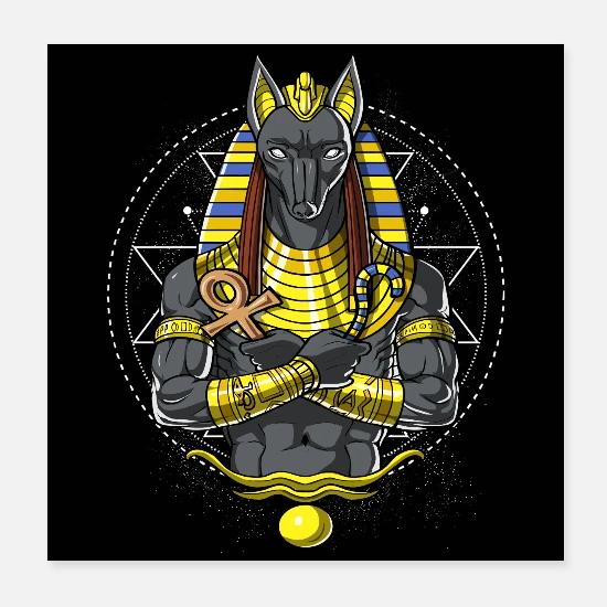 Anubis Dieu Egyptien Antique Posters Spreadshirt